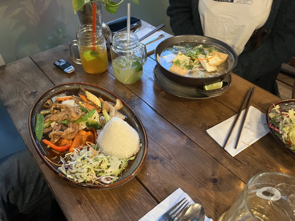 Unser letztes Essen vor meiner Abreise - im Chinesischen Restaurant in Leipzig