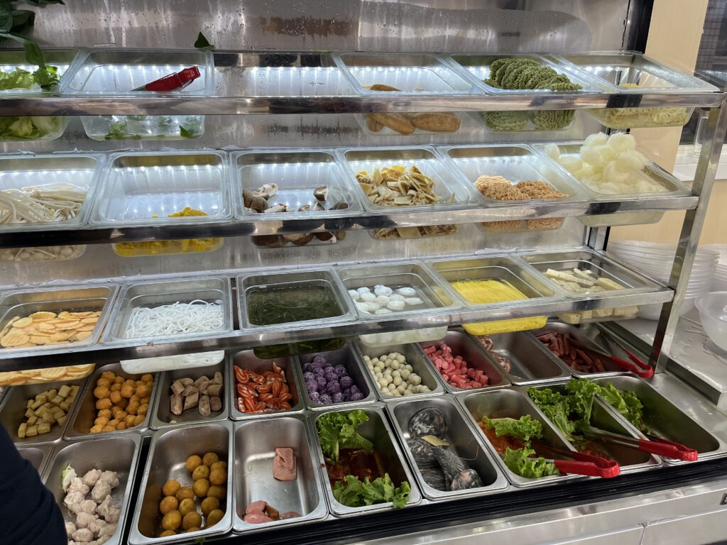 Mein Lieblingsessen - man sucht sich allerlei Sachen aus und sie werden dann frisch für dich gekocht.