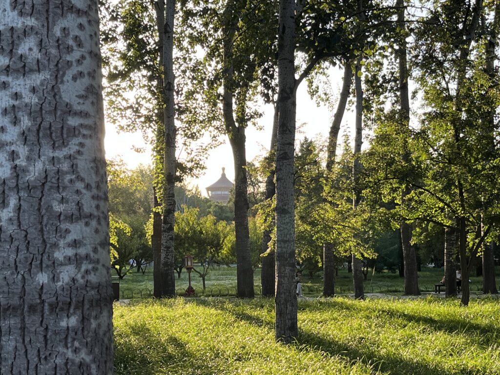 Blick auf den Himmelstempel