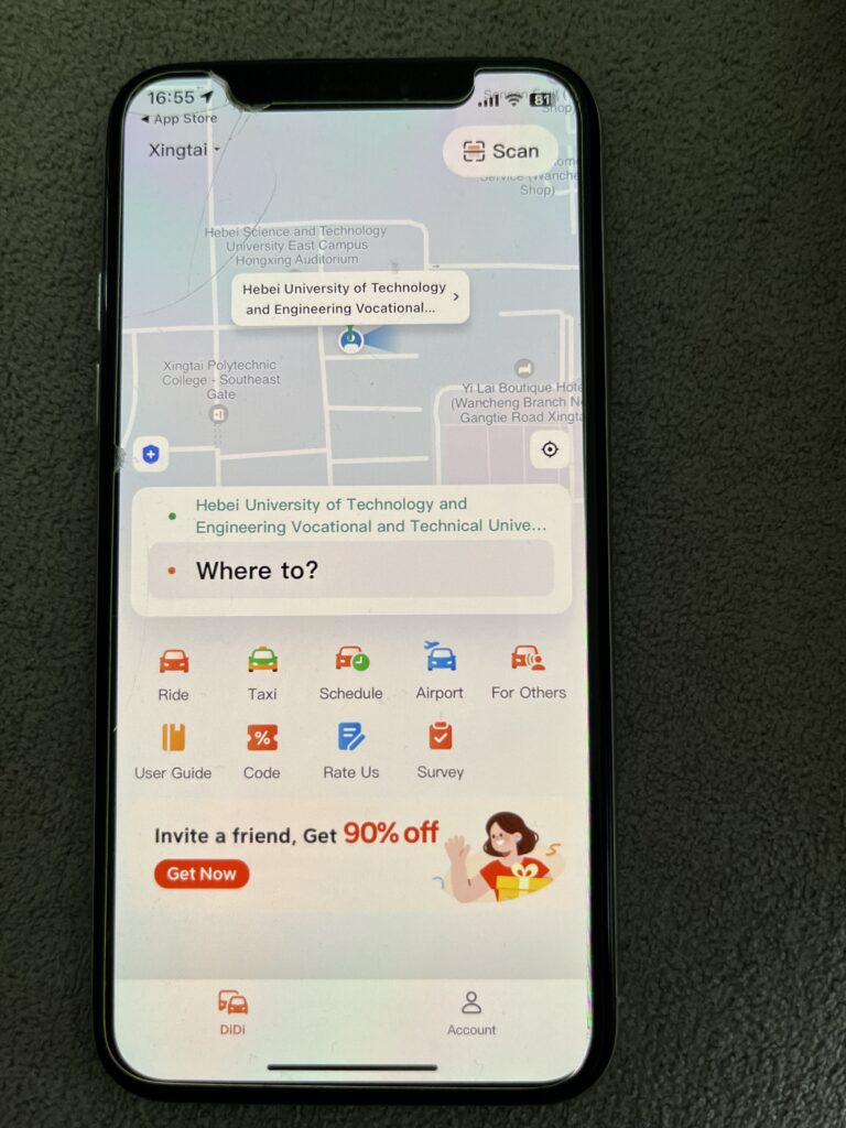 Chinesische APP DiDi ...