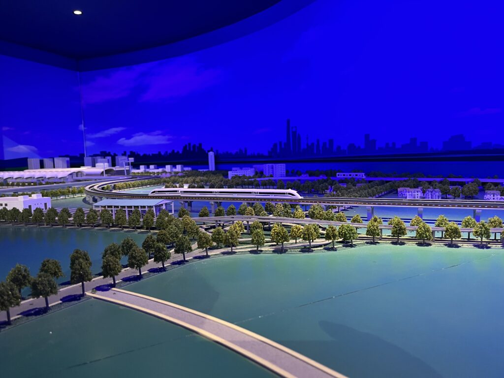 Strecke des Magnete des Shanghai Maglev (Transrapid)